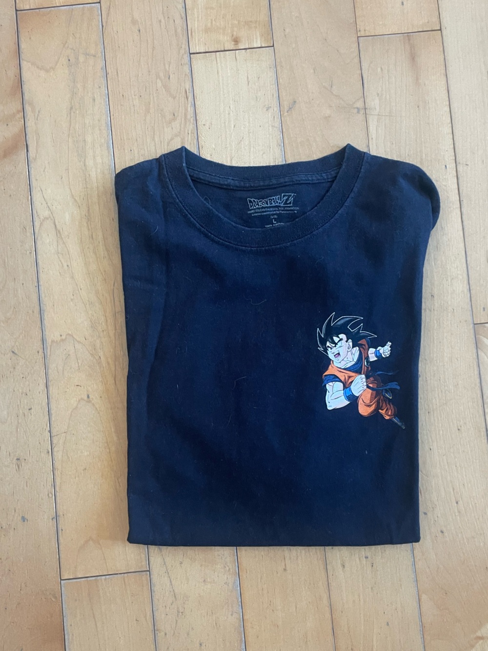 Black Kids Tee with Goku Graphic